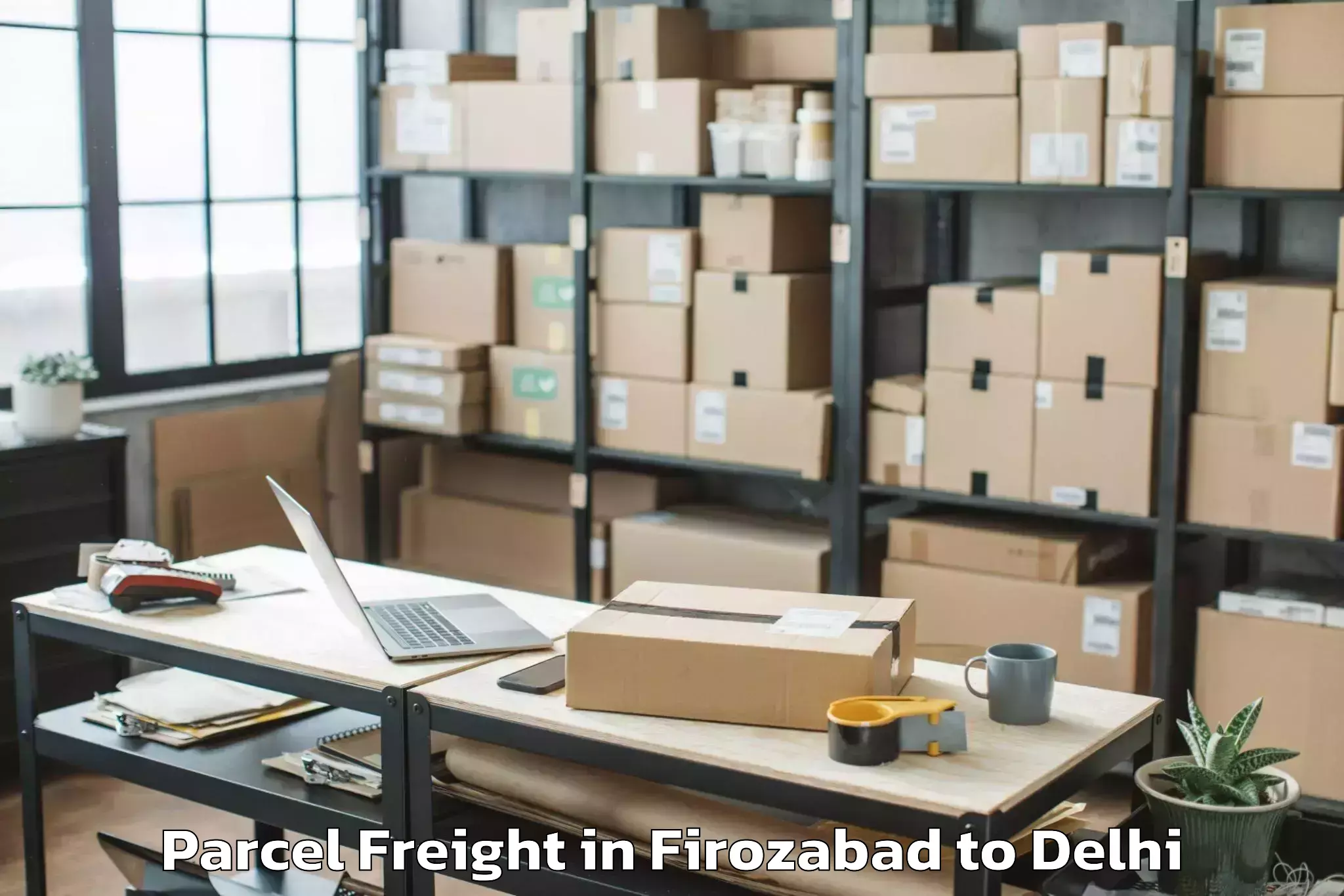 Comprehensive Firozabad to New Delhi Parcel Freight